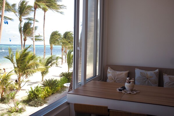 Comfort Apartment, Beach View | Living area | 42-inch Smart TV with digital channels, Netflix, streaming services - Tropical Stay Boracay (Boracay Island)