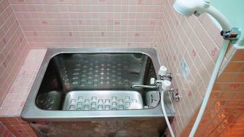 Hair dryer, soap, toilet paper