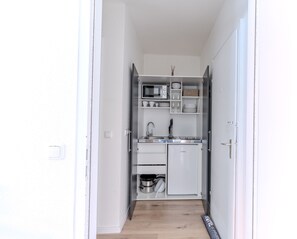 Fridge, stovetop, coffee/tea maker, electric kettle - PrimeLoft Wurmbergblick - balcony - modern & central - box spring bed & parking lot (Braunlage)