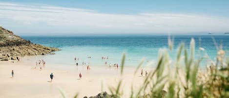 Beach nearby, sun-loungers