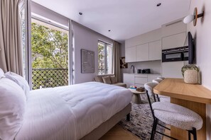 1 室のベッドルーム、デスク、アイロン / アイロン台、WiFi