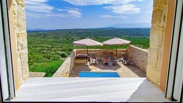 Classic Villa, 2 Bedrooms, Sea View | View from room