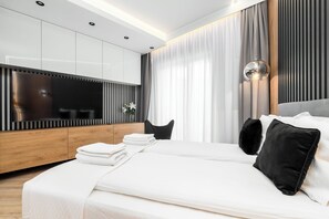 Classic Apartment, Balcony | 1 bedroom, iron/ironing board, cribs/infant beds, free WiFi - MARGI Zen Apartament (Szczecin)
