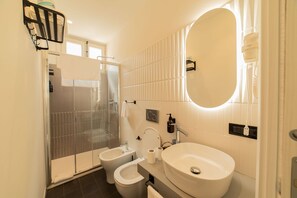 Phòng cơ bản | Phòng tắm | Máy sấy tóc, khăn tắm, xà phòng, dầu gội 