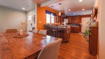 House, Multiple Beds, Fireplace, Mountain View (Tahoe Trail Retreat) | Dining