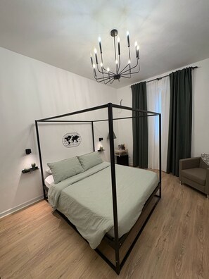 1 室のベッドルーム、アイロン / アイロン台、WiFi、ベッドシーツ