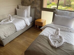 2 bedrooms, iron/ironing board, WiFi, bed sheets