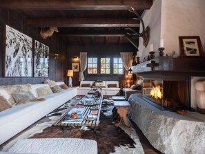 Älytelevisio, takka, videopelejä, kirjoja