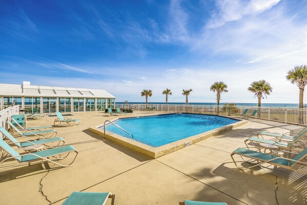 Indoor pool, a heated pool
