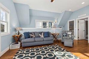 Smart TV, DVD player, books