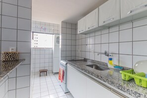 Private kitchen - Flat com varanda em Boa Viagem PIP201 (Recife)