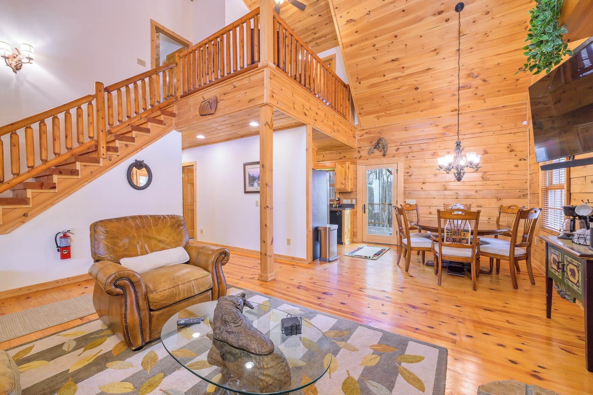 TV, fireplace, video games, offices