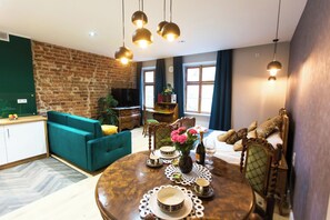 Deluxe appartement | Woonruimte