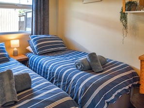 2 bedrooms, bed sheets