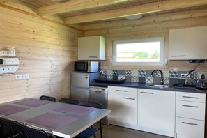 Kühlschrank, Mikrowelle, Herdplatte, Geschirrspüler