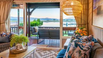 Superior Family Chalet | Living area | Flat-screen TV