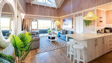 Superior Family Chalet | Living area | Flat-screen TV