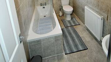 Hair dryer, towels