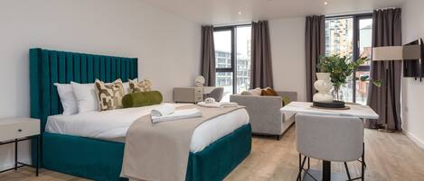 1 bedroom, iron/ironing board, bed sheets