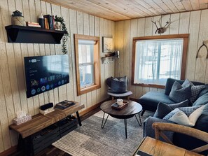 Smart-TV, Bücher, Stereoanlage