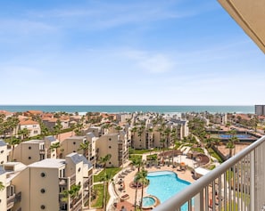 Premium Apartment, 3 Bedrooms, Balcony, Ocean View | Balcony view - Bahia Mar-Solare Beachfront & Two Pools (South Padre Island)