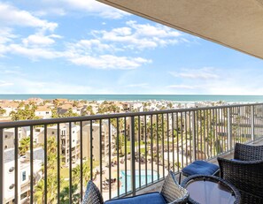 Panoramic Apartment, 3 Bedrooms, Balcony, Ocean View | Balcony - Bahia Mar-Solare Beachfront & Two Pools (South Padre Island)