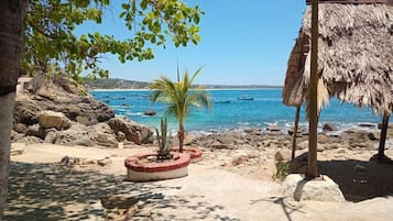 Beach nearby, beach umbrellas, beach towels