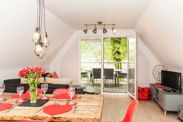 Living area - Valley Lodge 3 (Gunnislake)