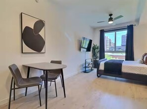 Desk, iron/ironing board, free WiFi, bed sheets