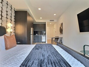 Desk, iron/ironing board, free WiFi, bed sheets