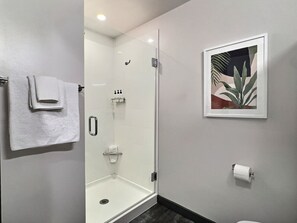 Hair dryer, towels