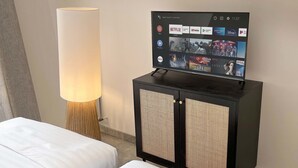 1 室のベッドルーム、アイロン / アイロン台、WiFi、ベッドシーツ