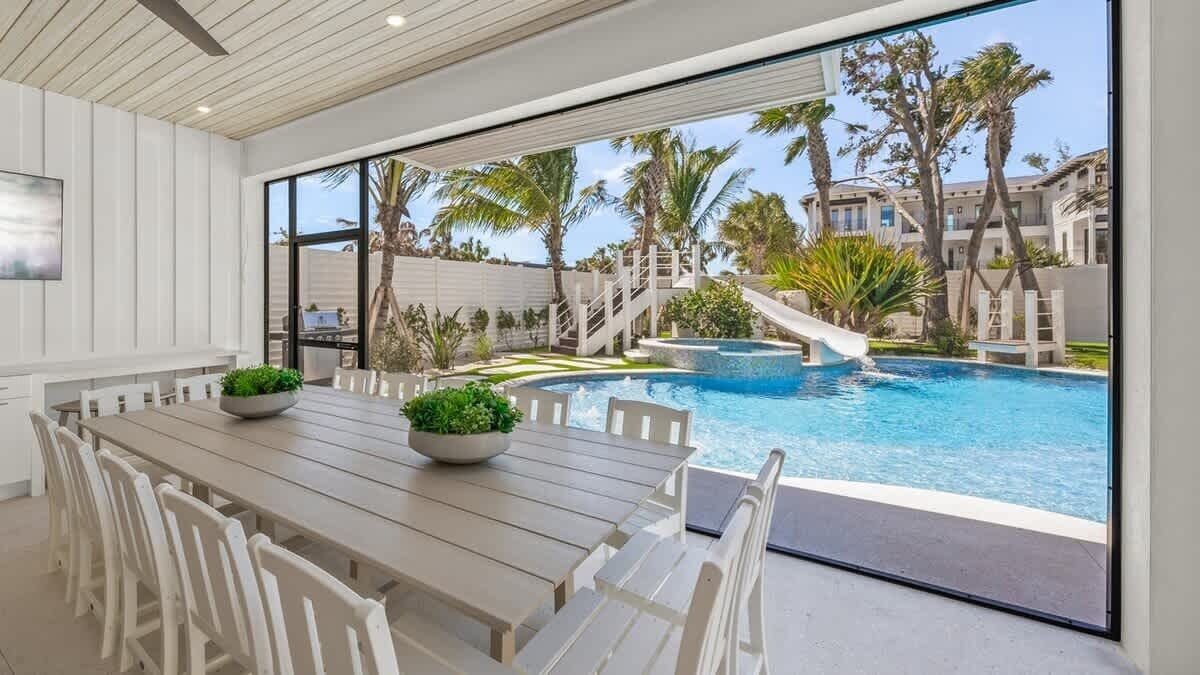 Piscine extérieure, piscine chauffée