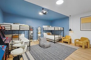 5 bedrooms, iron/ironing board, travel crib, free WiFi