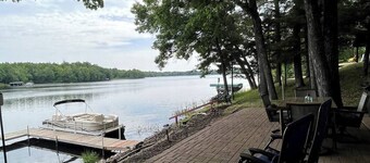 Cozy Lakefront Cabin w/ Stunning Views & Pontoon!