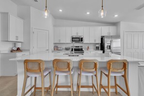 Microwave, oven, stovetop, dishwasher