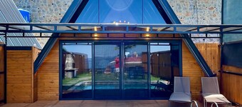 2+1 Heated Private Pool - Lake View - 5 Person Bungalow in Dibektaş