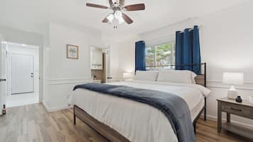 5 bedrooms, in-room safe, iron/ironing board, travel cot