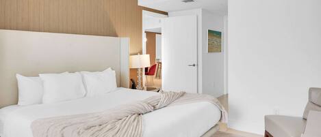 2 bedrooms, iron/ironing board, travel cot, WiFi