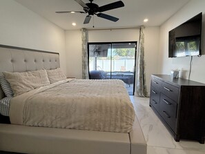 3 soverom, strykejern/-brett, reiseseng for barn og wi-fi