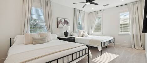 5 bedrooms, iron/ironing board, travel cot, WiFi