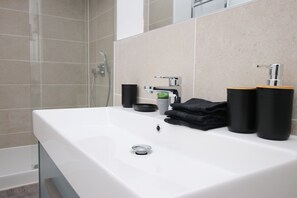 Hair dryer, towels