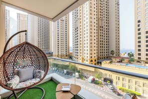 Comfort Apartment, 1 Bedroom, Balcony, City View | Balcony - Excellent Panoramic 1BR at Attessa (Dubai)