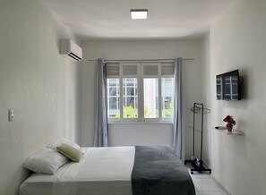 1 bedroom, blackout curtains, iron/ironing board, free WiFi