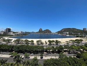 On the beach, white sand