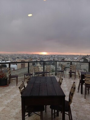 Blick von der Unterkunft