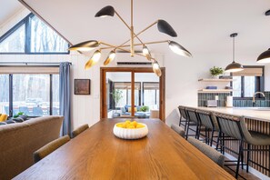 Dining - Scandi Bliss: Family Getaway – Lake Access, Fire Pit Nights & Game Room Fun (Gouldsboro)