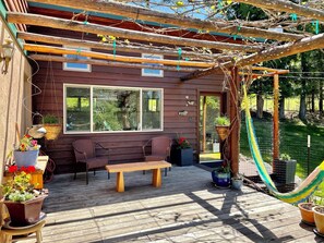 Terrace/patio - Charming 1-bedroom apartment in a beautiful natural setting, minutes from town. (Sandpoint)