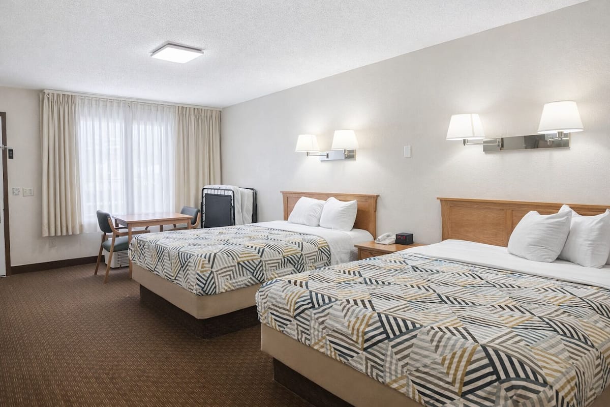 Room, 2 Queen Beds, Non Smoking | Desk, free WiFi, bed sheets