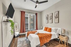 1 makuuhuone, työpöytä, silitysrauta/-lauta, ilmainen Wi-Fi